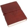 Leren notitie-, teken-, of dagboek met hart